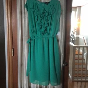 Green Ruffled Dress